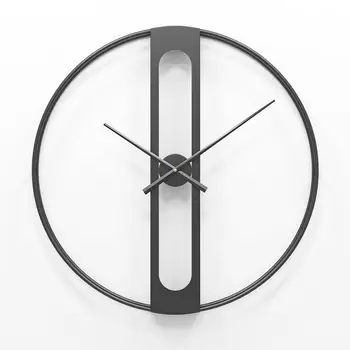 

Nordic Metal 50cm Black Golden Wall Clocks Retro Iron Round Face Large Outdoor Garden Clock Home Decoration Watch