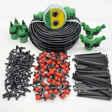 50m auto automático sistema de rega do jardim sistema de irrigação por gotejamento de água planta kit irrigação drippers conjunto névoa