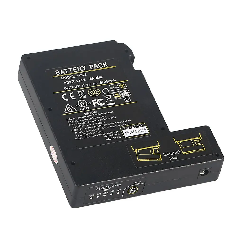 

Portable Fiber Fusion Splicer Battery A-80S FS-60A Melt Fiber Machine Hot Melt Machine Battery 6700mAh Large Capacity