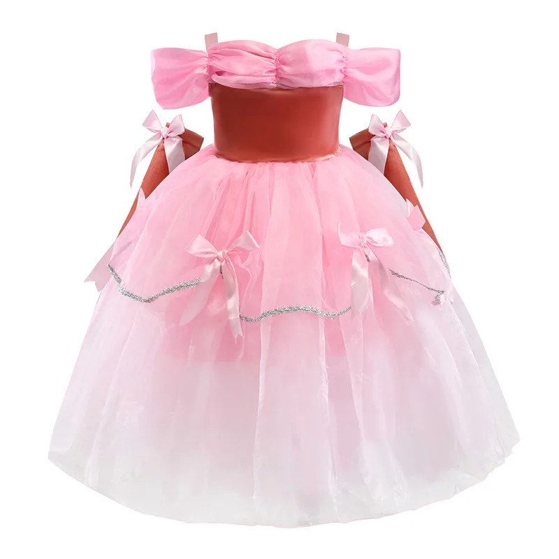 Взрывные модели, платье принцессы для маленьких девочек вечернее платье на Хэллоуин для девочек, детский костюм Красавица и чудовище, одежда для детей от 2 до 10 лет