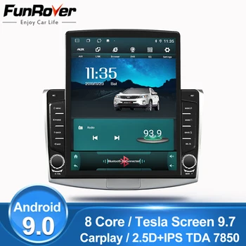 

Funrover 9.7"Tesla screen android 9.0 For Volkswagen Passat B7 B6 CC Magotan 2010-2015 Car Radio Multimedia Video Player dvd gps