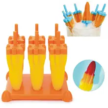 Безопасный 6 сетки в форме ракеты для пудинга и желе форма для льда лоток производитель домашний кухонный инвентарь для бара