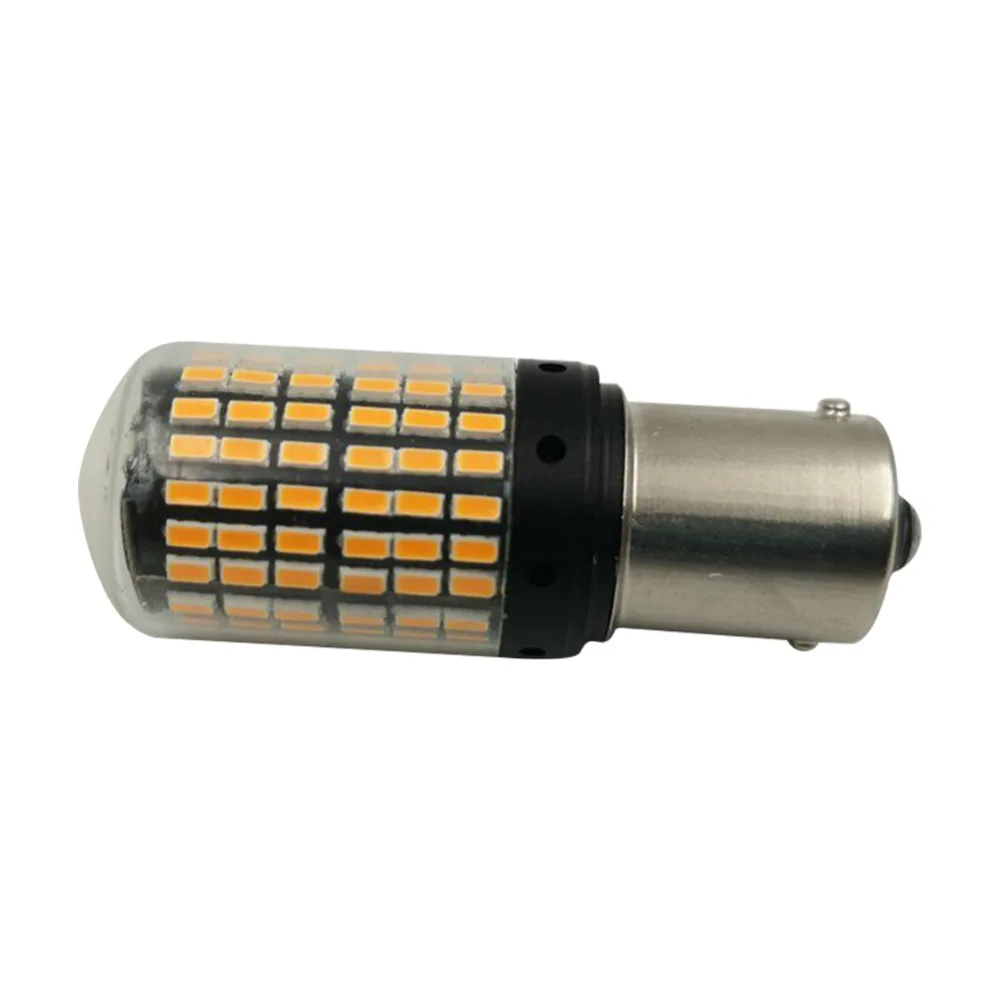 2 шт. BAU15S 7507 указатель поворота светильник 114SMD 3014 Canbus Нет Ошибка светодиодные лампы Янтарные мигалки 12 V-24 V автомобили RV лодки Поворотный Светильник
