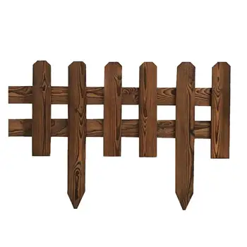 

1pc Fence Landscape DIY Smooth Delicate Solid Wood Wooden Fencing Guardrail for Courtyard Backyard Garden Lawn