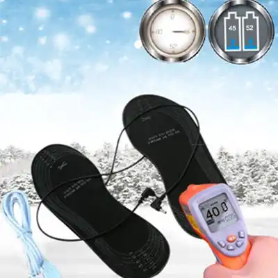 AHKUCI USB Heated Insoles AA Battery 