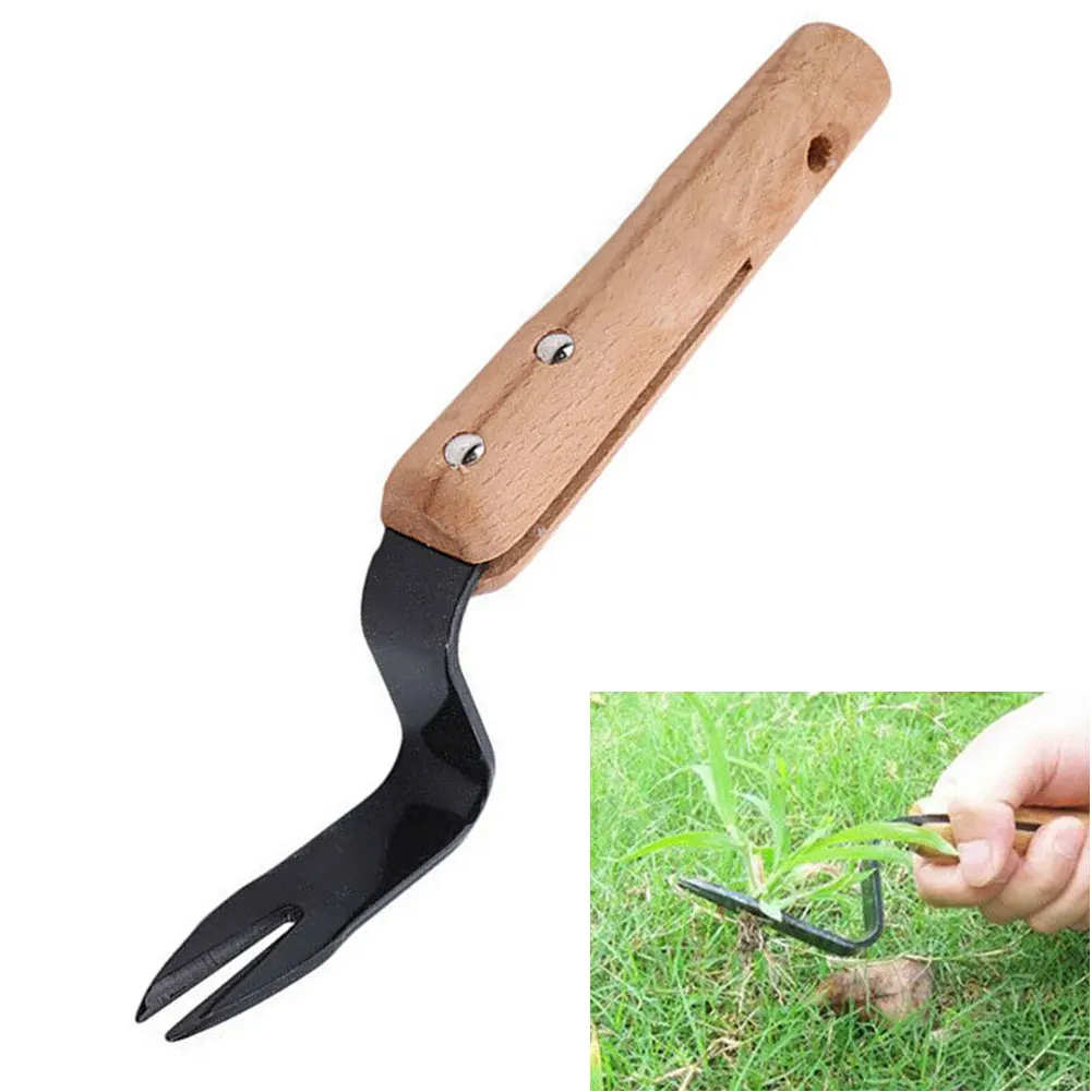 Digging Puller Hand Weeding Easy Apply Tool Sturdy Lawn Long Handle Effective Trimming Garden Weeder Removal Forked Carbon Steel