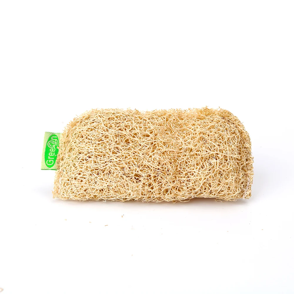 3Pcs/Set Ecological Reusable Kitchen Sponge New Pure Handmade Multilayer Natural Loofah Scrubber Anti-oil Dish Cleaning Brush