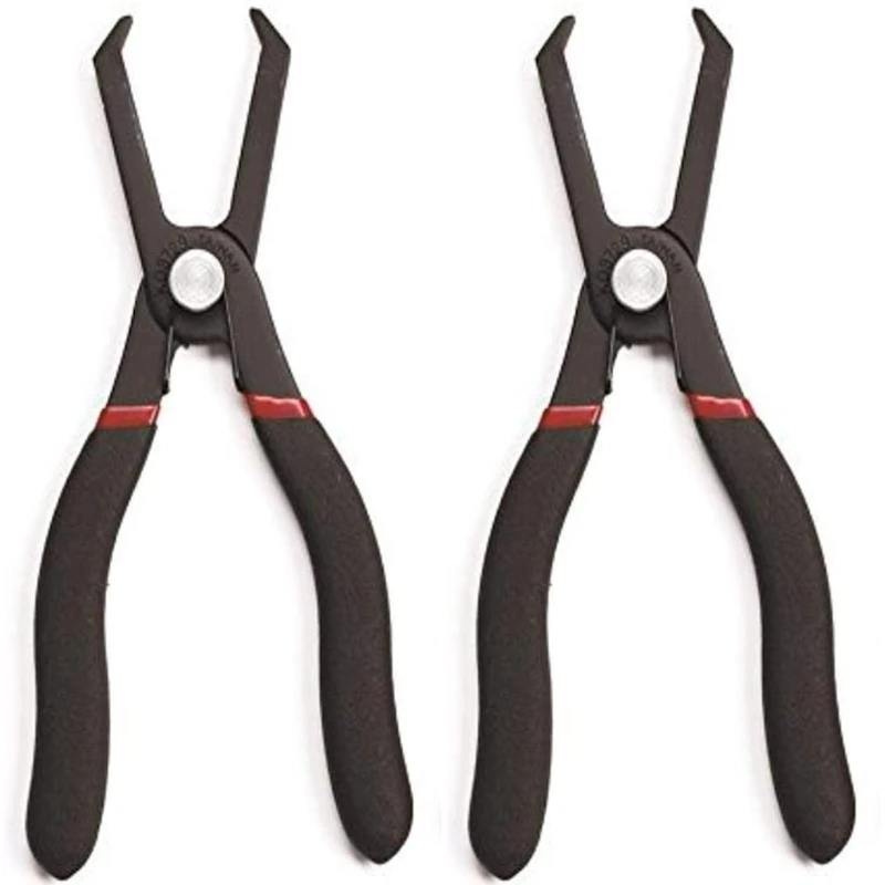 2 Pieces 30 Degree Push Pin Removal Pliers Easily Remove Plastic Push Pins Plastic Anchors for Homes Warehouses