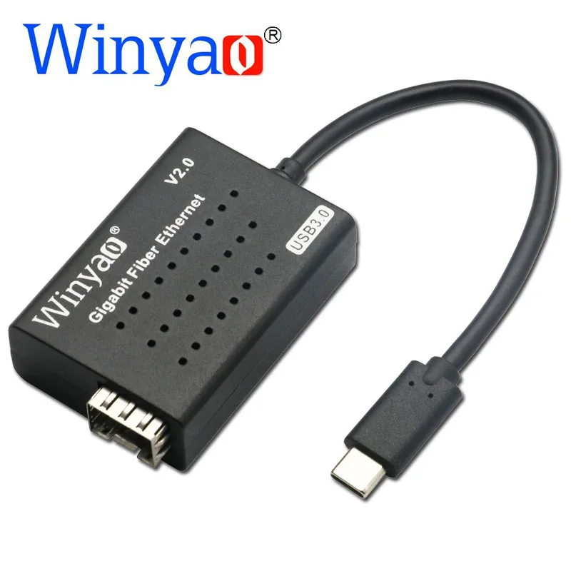 

Winyao USB1000F-C USB3.1 Type-C To SFP 1000M Gigabit Fiber NIC Ethernet Network Card for PC Notebook rtl8153 For media converter