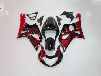

GSXR 1000 Black w/ Red Flame Complete Injection Fairing for 2000 2001 2002 Suzuki G-SXR GS-XR 1000