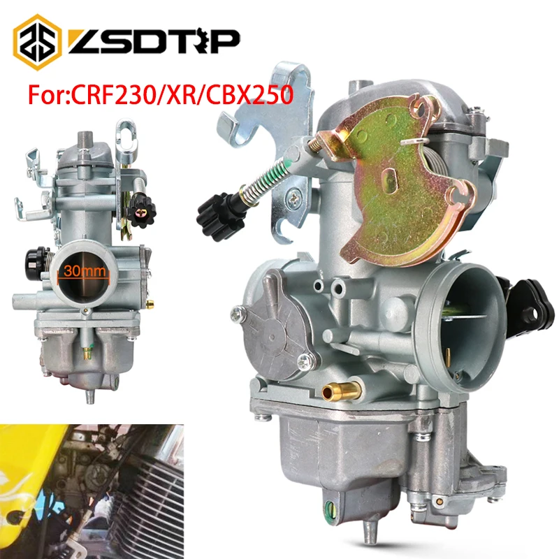 Карбюратор для мотоцикла ZSDTRP хромированный карбюратор 30 мм Honda CBX200 CBX250 CRF230 XR 200CC