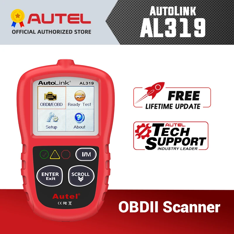 Autel Autolink Al319 Auto Diagnostic Tools Diy Code Reader Obd2 Code ...