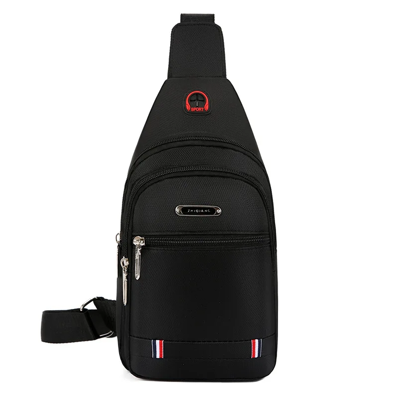 

New Style Korean-style MEN'S Single-shoulder Bag Oxford Cloth Waterproof Trend Chest Pack Casual Chest Bag MEN'S Messenger Bag
