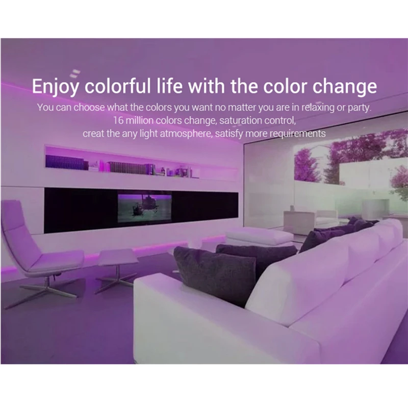 MiBoxer FUT088 RGB CCT Full Touch Пульт дистанционного управления ler 2 4 GHz RF пульт выключить свет