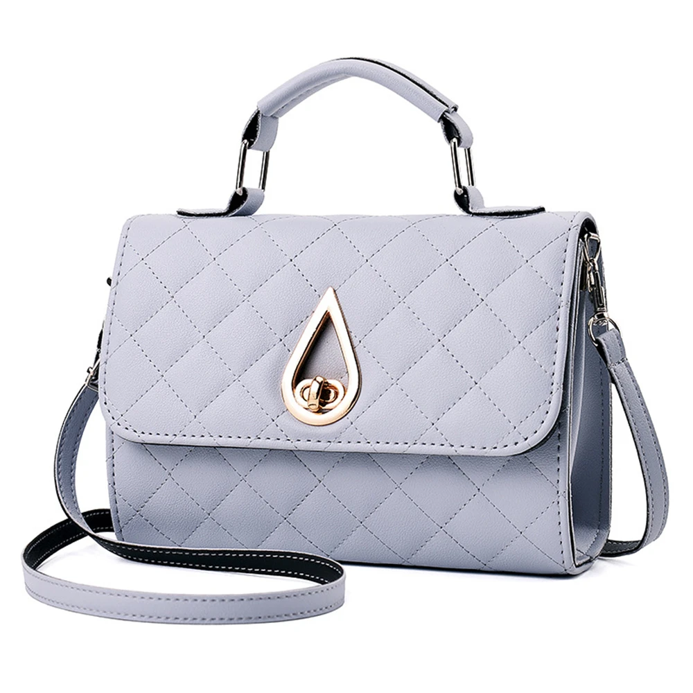 

2020 Autumn New Women's Handbag PU Fashion Rhombic Drop Shoulder Bag Diagonal Bag Small Square Bag Adjustable Shoulder Strap