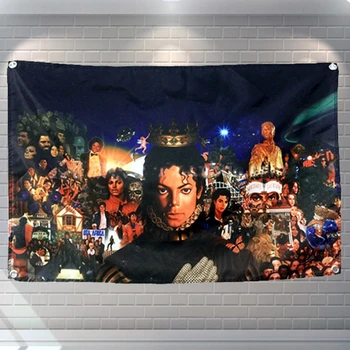 

Rock and Roll Band Singer Music Poster Waterproof Cloth Painting Flag Banner Tapestry Wall Stickers Mural Retro Decor Upholstery