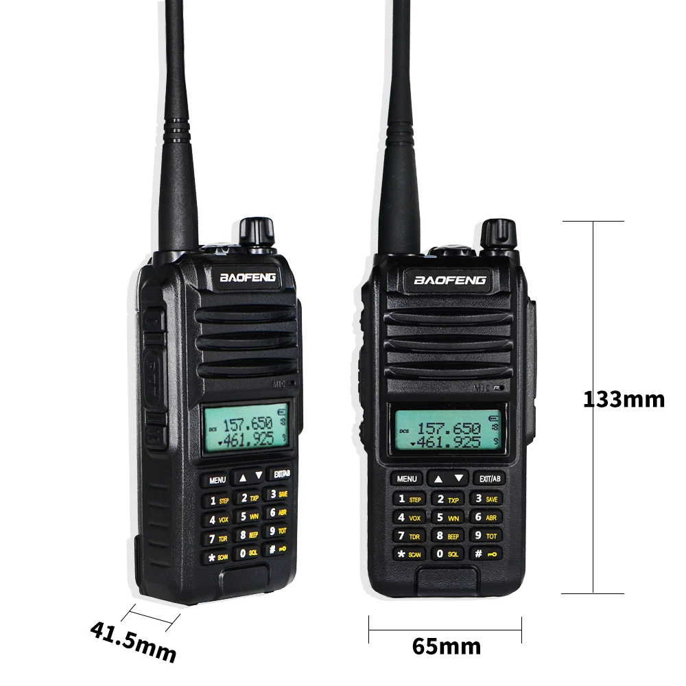 Трехдиапазонный радиоприемник BaoFeng A58s 8 Вт Высокая мощность портативная рация 3800 мАч Любительская портативная радиоприемопередатчик UV-82