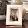 Black and White Leather Photo Frame Modern Living Room Home Decoration Imitation Crocodile Leather Alloy Photo Frame Lovers Gift ► Photo 3/6