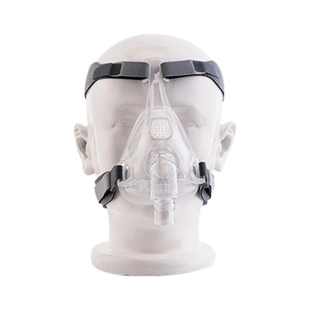 

free ship CPAP Machine Mask Full Face Mask With Adjustable Headgear Strap Clip For Sleep Apnea Anti Snoring Treatment Solution