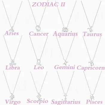 

SWA 2020 New Exquisite Zodiac Ii12 Constellation Necklace, The Pattern Of Elements Add Personal Charm To Decor