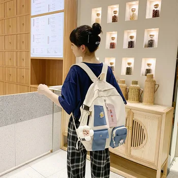 

NEW Solid High Capacity Travel Backpack Laptop nylon Women Backpack Simple Female Schoolbag for Teenages Girls Shoulder Bags