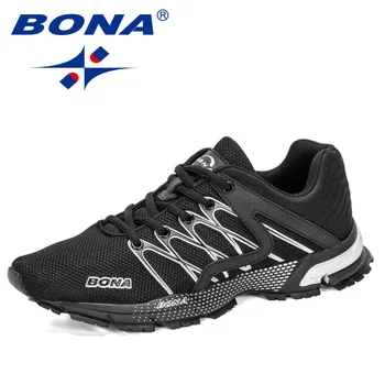 

BONA 2020 New Arrival Running Shoes Men Outdoor Sports Shoes Sneakers Man Athletic Training Footwear Male Walking Footwear Comfy