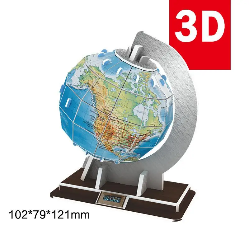 3D Трехмерная бумага аэрокосмический Глобус солнечная система головоломка образовательные игрушки своими руками подарок для детей и взрослых - Цвет: 9