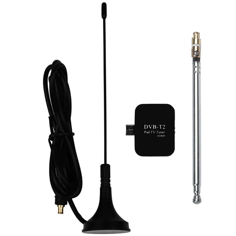 Ba30DEllylelly DVB-T2-Rezeptor Micro-USB-Tuner Mobiler TV-Empfänger-Stick für Android-Tablet-Pad 48,25~863,25 MHz Frequenzempfänger 