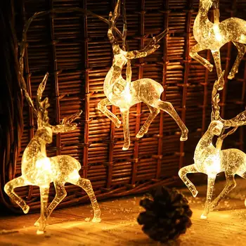 

Christmas Crystal Elk Light String, Energy-Saving Environmentally-Friendly Water-Proof Fairy Light For Christmas Tree Decoration