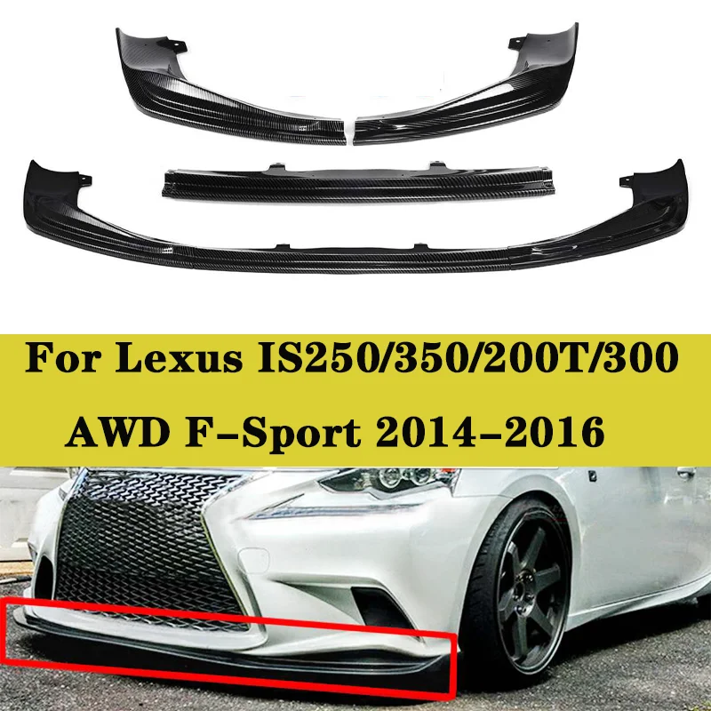 

Car Front Bumper Splitter Lip Chin Spoiler Body Kit Diffuser Protector Guard For Lexus IS250 IS350 IS300 F-Sport 2014 2015 2016