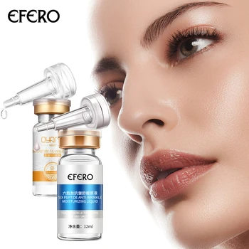 

EFERO Six Peptides Anti Aging Serum Vitamin C Whitening Face Cream Moisturizing Anti Wrinkle Serum Repair Fine Lines Remover