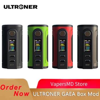 

Ultroner Gaea 200W Box Mod powered by dual 21700/18650 batteries Fit E Cigarette RDA RTA RDTA Tank VS Drag