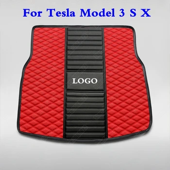 

Custom Car Boot Trunk Liners Mats for Tesla Model 3 Model S X Automotive Carpet Cover Car Accessorie 3D Waterproof Trunk Pads