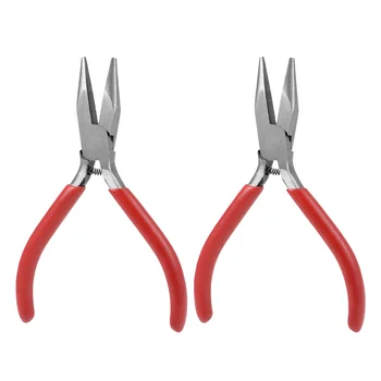 

uxcell Needle Nose Pliers 5-Inch, Forged from High Carbon Steel, Nickel Plating, 2 Pcs
