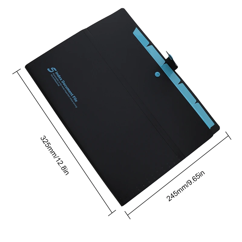 PP Folder Elastic Closure Folder Expanding Wallet Simple File Folder Office School Filing Products A4 Multi-layer File Bag