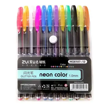 

12pcs The Most Dazzling Color Highlighter Colorpen Text Supplies Office Pen School Drawing Set Stationery Marker Color B6K1