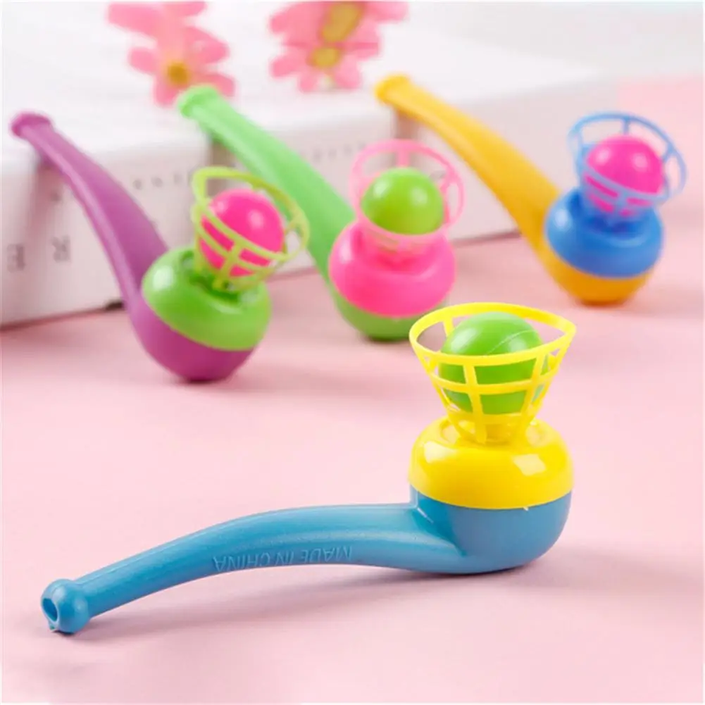 Plastic Pipe Type Tube Toy Plastic Suspension Blower Pipe Blowing Suspension Ball For Over 3 Year Old Children
