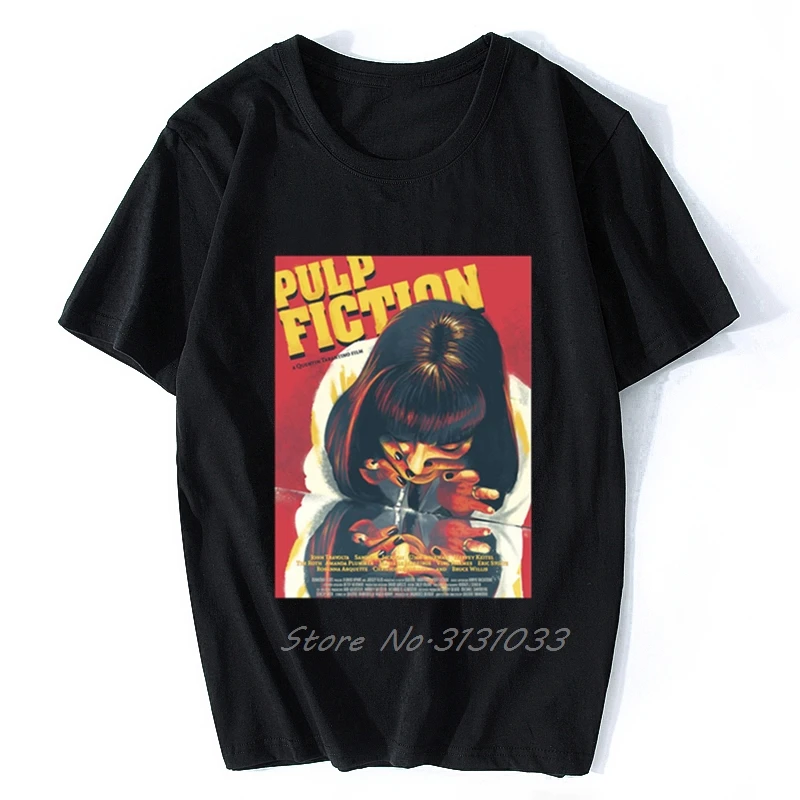 Pulp Fiction Poster Mia Wallace By Quentin Tarantino  Gift Tee for Men Women Unisex T-Shirt