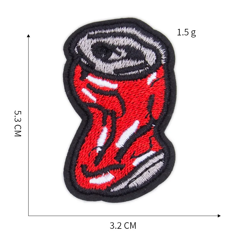 1-PCS-D-255 Винтажные панковские нашивки с вышивкой для футболок, железные полоски, аппликации для пальцев, племенная одежда, наклейки для одежды, значки@ H - Цвет: 1-PCS-D-255