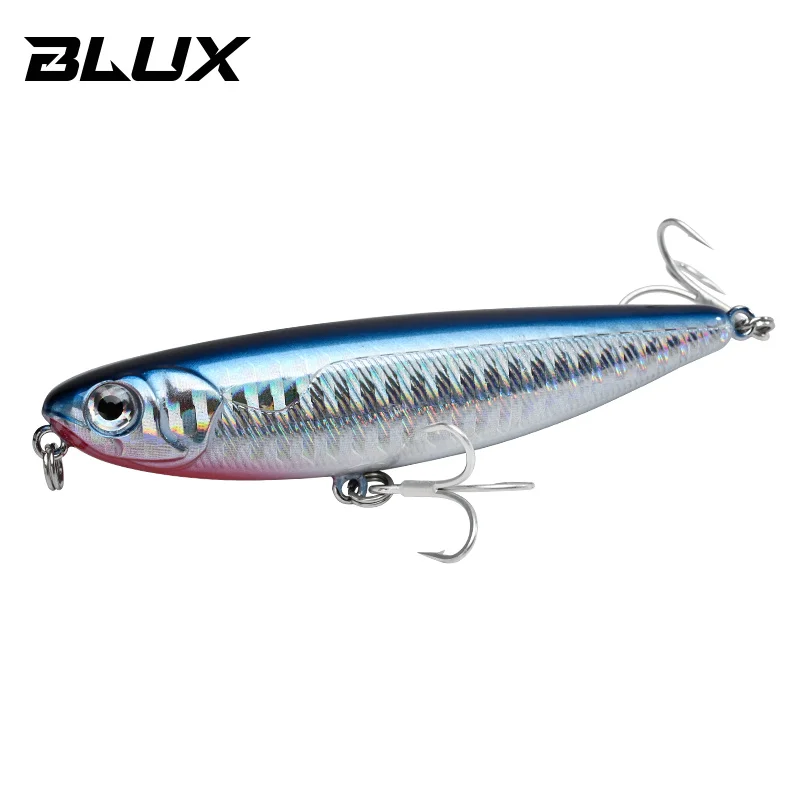 BLUX NATRIX Topwater Pencil Surface Walker Fishing Lure - Artificial Saltwater Bass Hard Bait Tackle