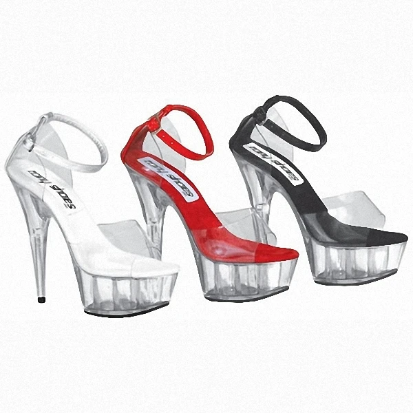 Super high heels, 15cm white thick base night, dancing shoes, women's Dance Shoes