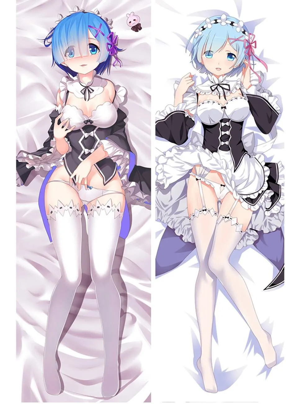 17 Японское аниме Re: Zero Hajimeru Isekai Seikatsu Rem Ram Прямая поставка Dakimakura Otaku обнимающий чехол для подушки - Цвет: 17