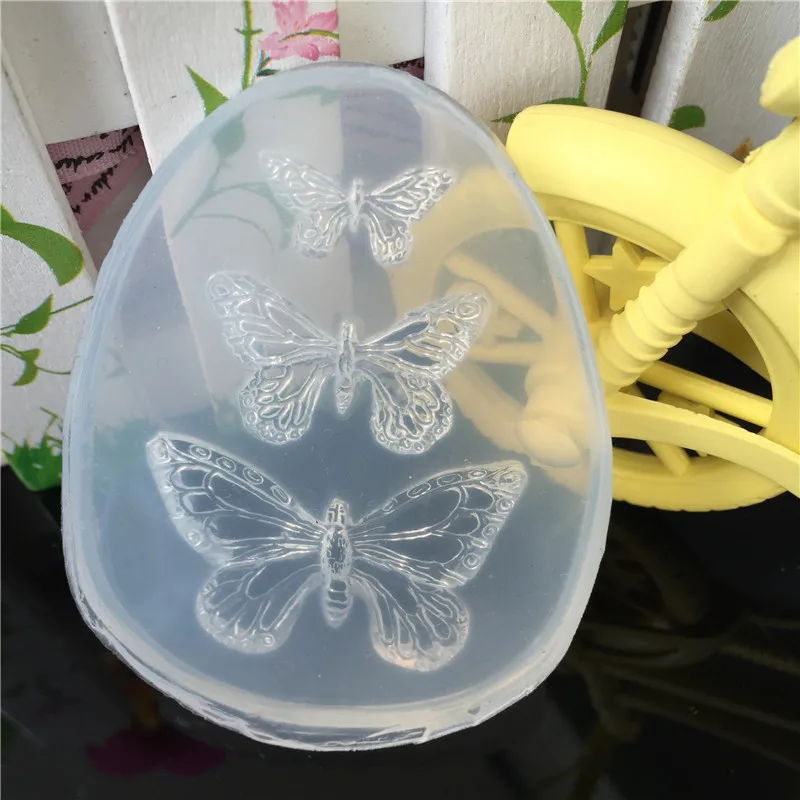 1pcs UV Resin Jewelry Liquid Silicone Mold Animal Butterfly Resin Charms Molds for DIY Intersperse Decorate Making Molds 1pcs uv resin jewelry liquid silicone mold branch resin charms molds for diy intersperse decorate making jewelry