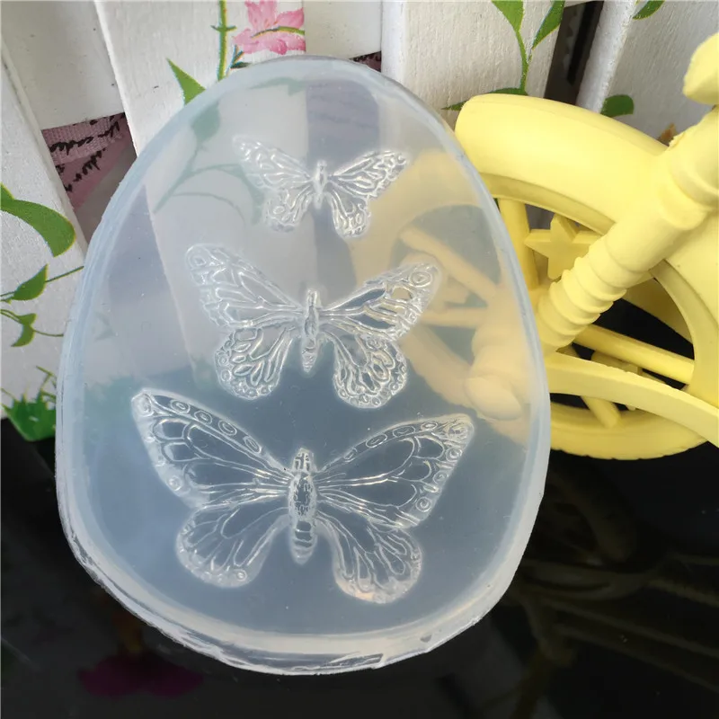 1pcs UV Resin Jewelry Liquid Silicone Mold Animal Butterfly Resin Charms Molds for DIY Intersperse Decorate Making Molds