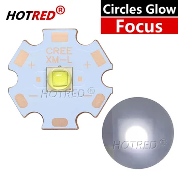 10W XM-L2 XML2 T6 SMD5050 10W 쿨 화이트 7000K 중국 크리어 XLamp 80MIL LED 서클 글로우 비드 다이오드 손전등 부품