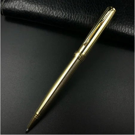 STOHOLEE Brand All Metal Gold Ballpoint Pen Office Good Quality Pens School Suppliers Stationery Refill 0.7 mm Pens for Writing