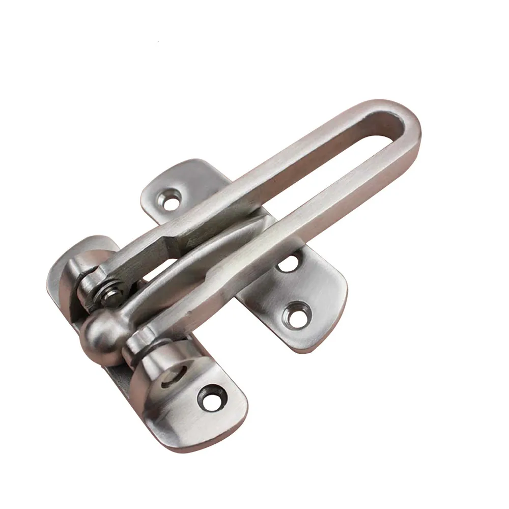 

Stainless Steel Hasp Latch Lock Door Chain Anti-theft Clasp Padlock Window Cabinet Locks Tools for Home Room Hotel Security