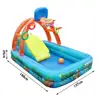 New Water Slide Children Fun Lawn Water Slides Iatables Pools Ring Toss Game For Kids Summer Slide Set Backyard Outdoor Toys 6