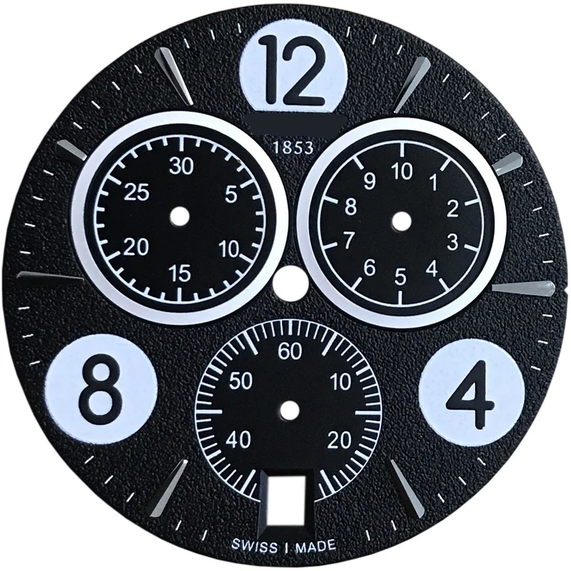 33,1 мм Циферблат для часов T106417A Мужские кварцевые часы T106 текстовые часы аксессуары T106417 запасные части - Цвет: Black number dial