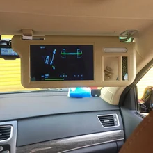 7 дюймов Автомобильный солнцезащитный козырек зеркальный экран ЖК-монитор DC 12 В бежевый внутренний зеркальный экран для AV1 AV2 плеер камера